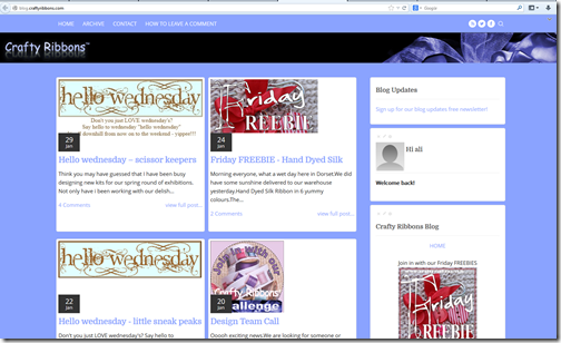 screen shot blog